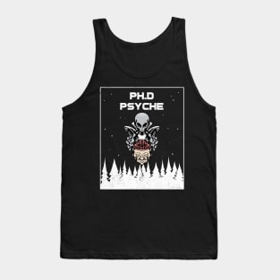 Psychology Ph.D Graduation Funny Alien design Tank Top